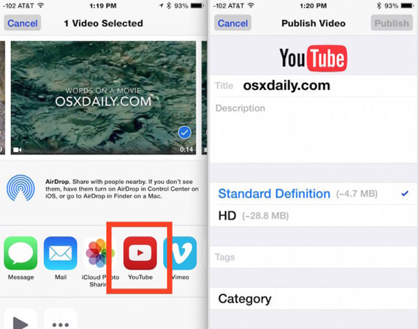 Download youtube to camera roll